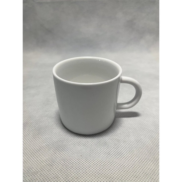 Set of 4 Coffee Mug Crate & Barrel Espresso Cups 4x White Porcelain Espresso Mug - Picture 12 of 12